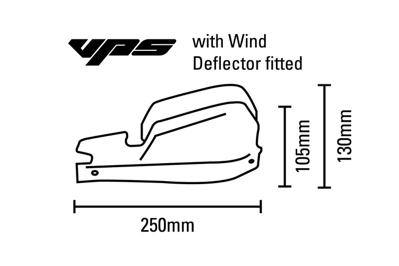 BARKBUSTERS VPS MX Handguard Plastic Set Only Blue/White Deflector