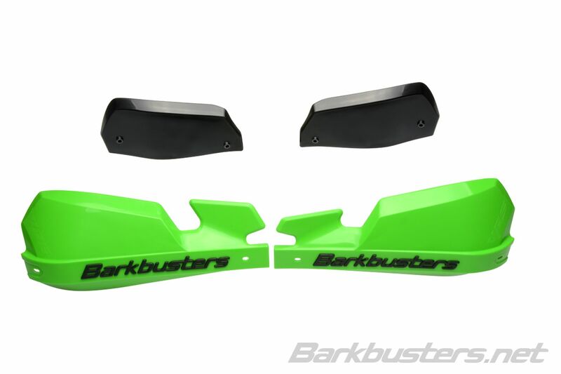BARKBUSTERS VPS MX Handguard Plastic Set Only Green/Black Deflector
