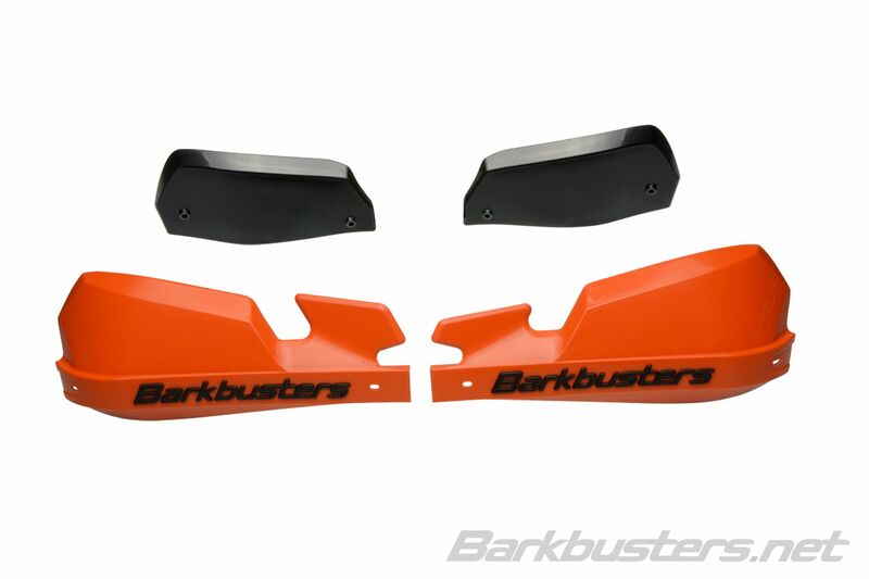 BARKBUSTERS VPS MX Handguard Plastic Set Only Orange/Black Deflector