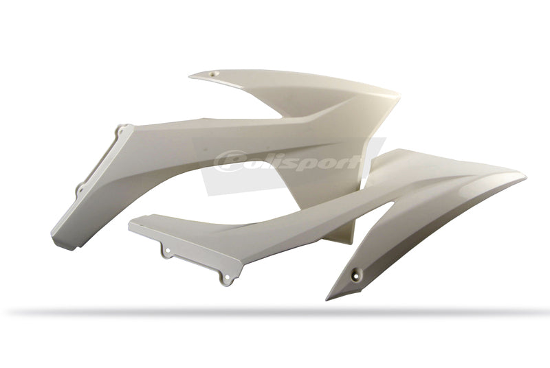 POLISPORT Radiator Covers White KTM