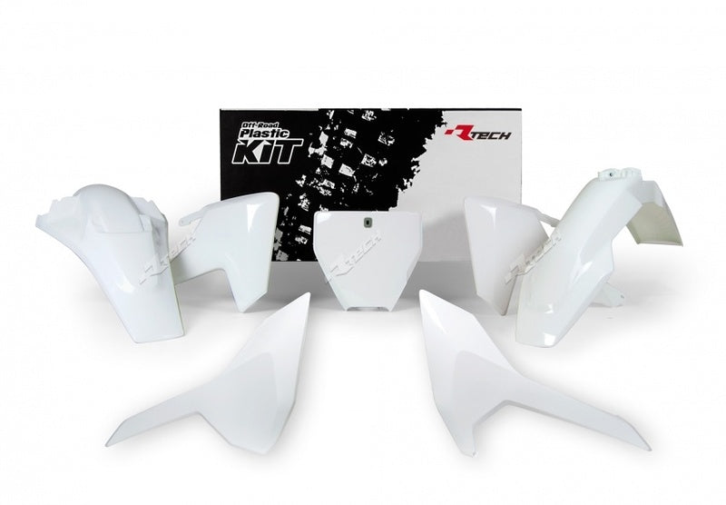 RACETECH Plastic Kit OEM Color (2017) White Husqvarna