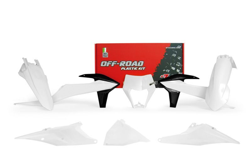 RACETECH Plastic Kit White/Black KTM