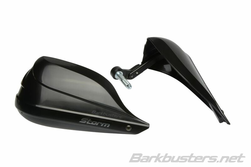 BARKBUSTERS Storm Handguard Kit Single Point Bar End Mount Hollow Black