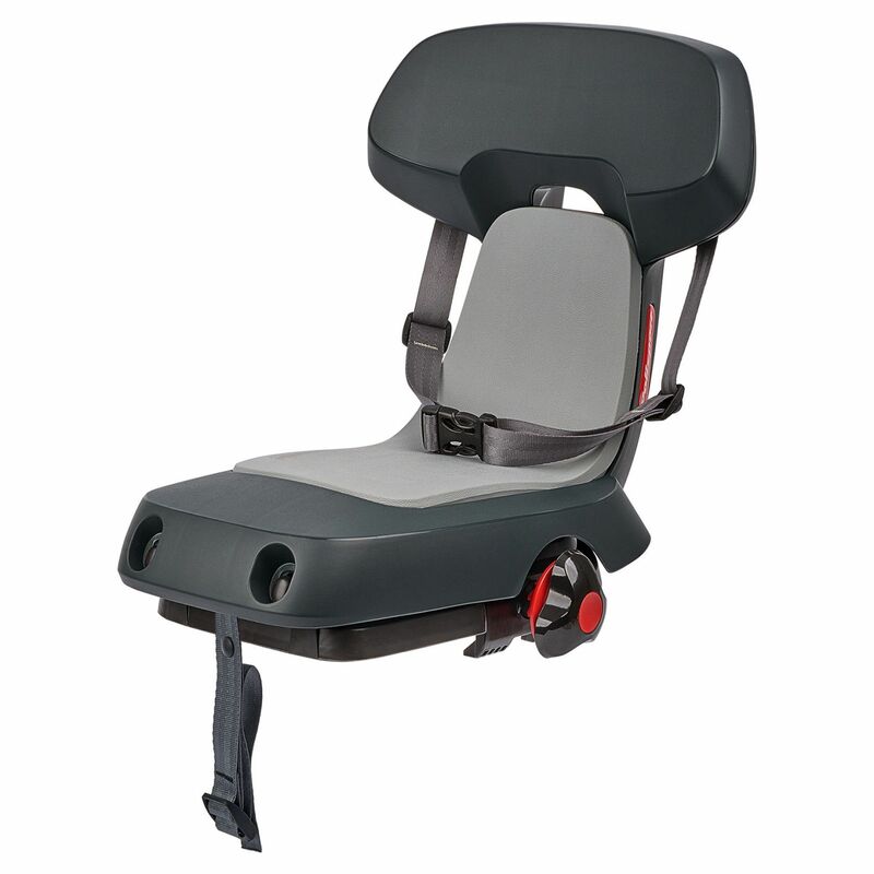 POLISPORT Guppy Junior Rear Child Bike Seat Carrier Mounting - Dark Gray/Light Gray