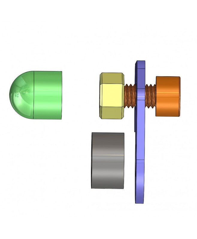V PARTS Front Indicator Spacers Set of 2 Pieces - Indian FTR 1200