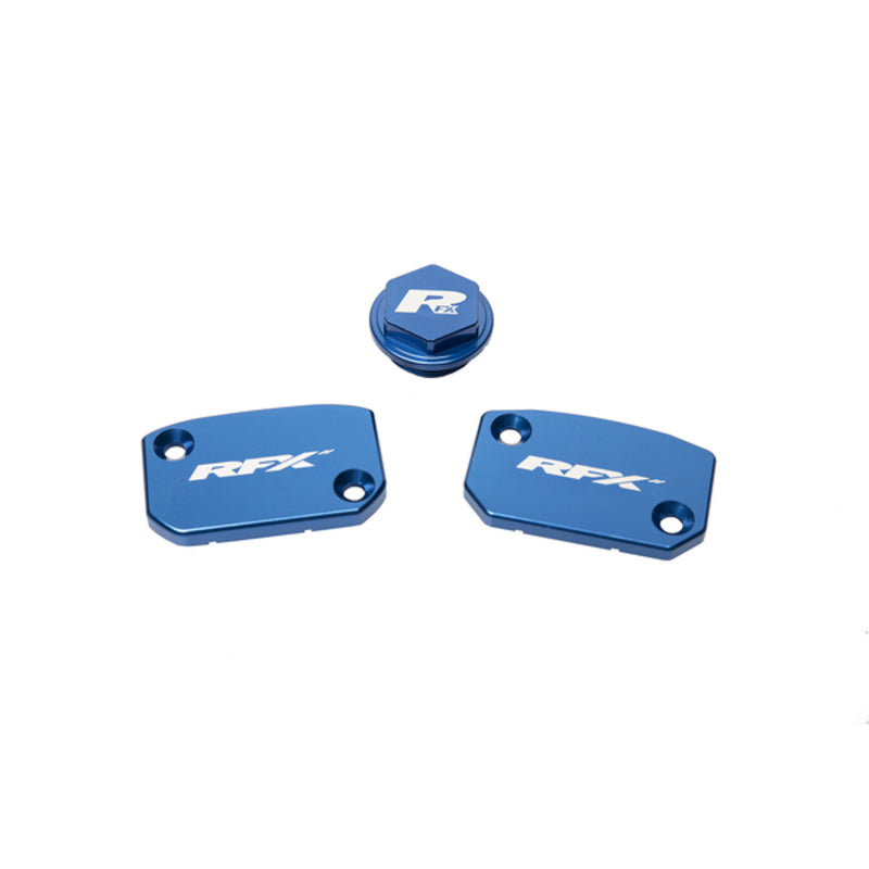 RFX Pro Series Reservoir Cap Kit Kit - Blue / Brembo Brake and Clutch