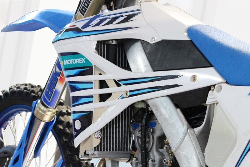 AXP Radiator Protectors Aluminium/Black - TM RACING