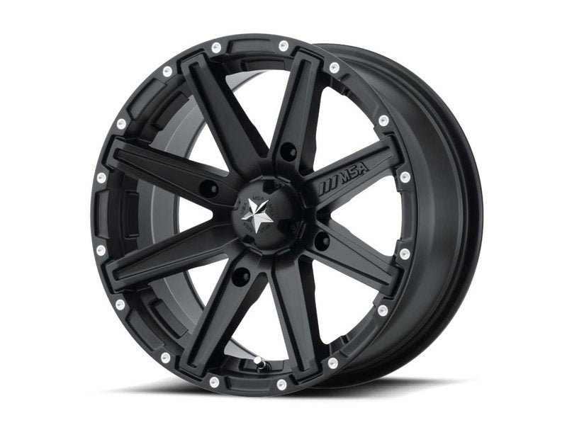 Komplett hjulsats Honda 12" – MSA M33 Clutch Svart 12x7 ATV + Duro Däck Di2037