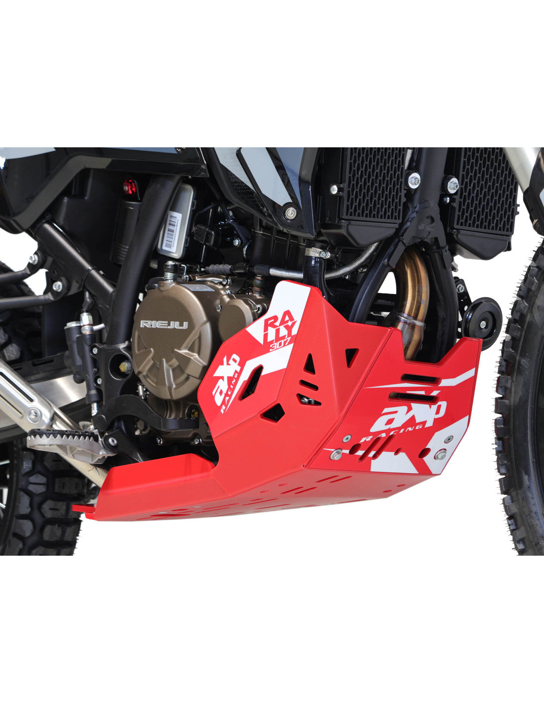 AXP Adventure Skid Plate HDPE 8mm Red Rieju Aventura Rally 307 25-