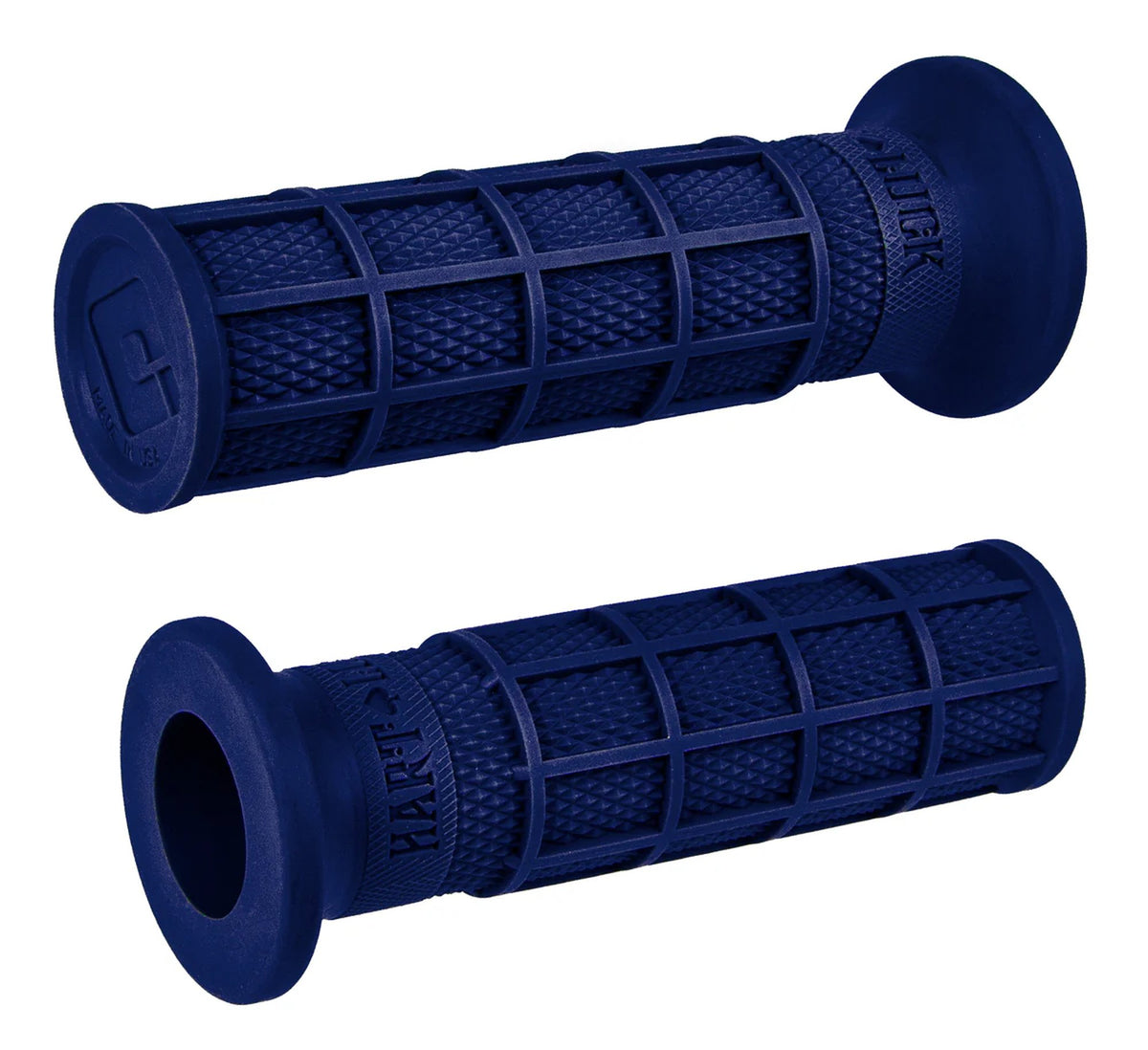 ODI Street V-Twin HART-LUCK Full-Waffle Grip Dark Blue