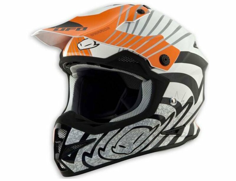 Casque UFO Warrior Shock orange T.XL