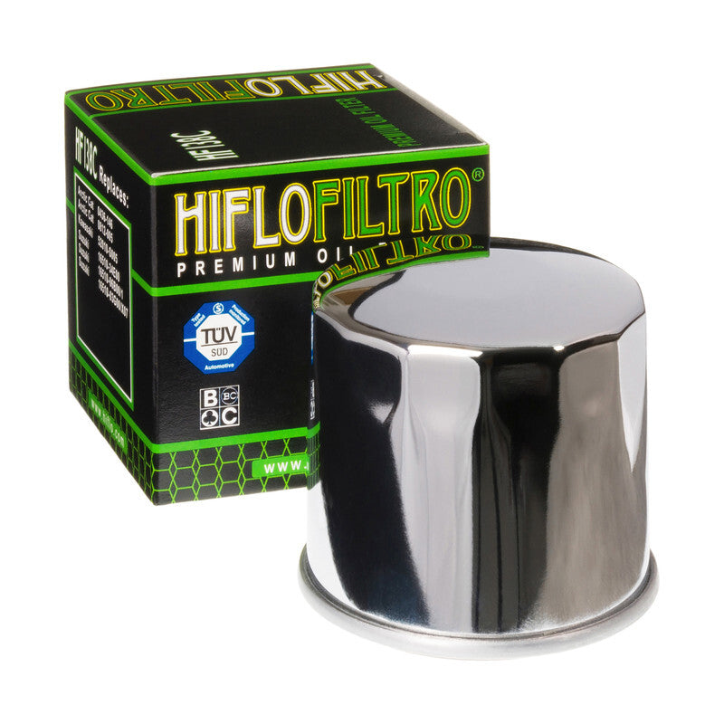 HIFLOFILTRO Oil Filter Chrome - HF138C