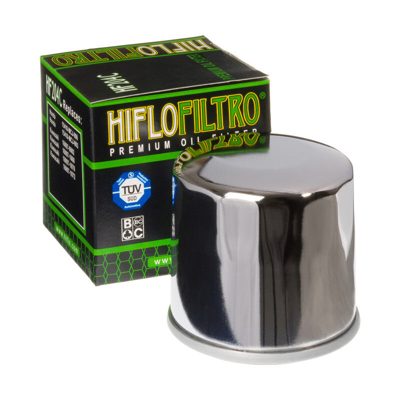HIFLOFILTRO Oil Filter Chrome - HF204C