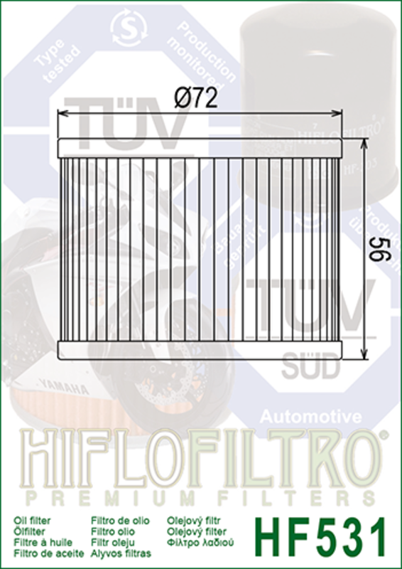 HIFLOFILTRO Oil Filter - HF531