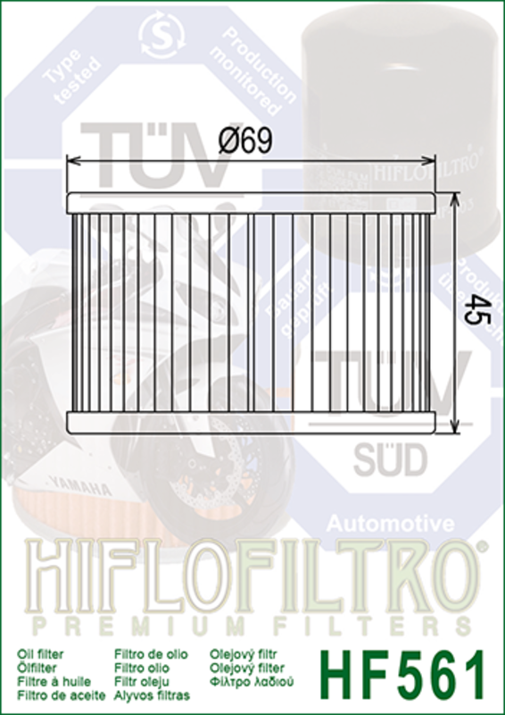 HIFLOFILTRO Oil Filter - HF561