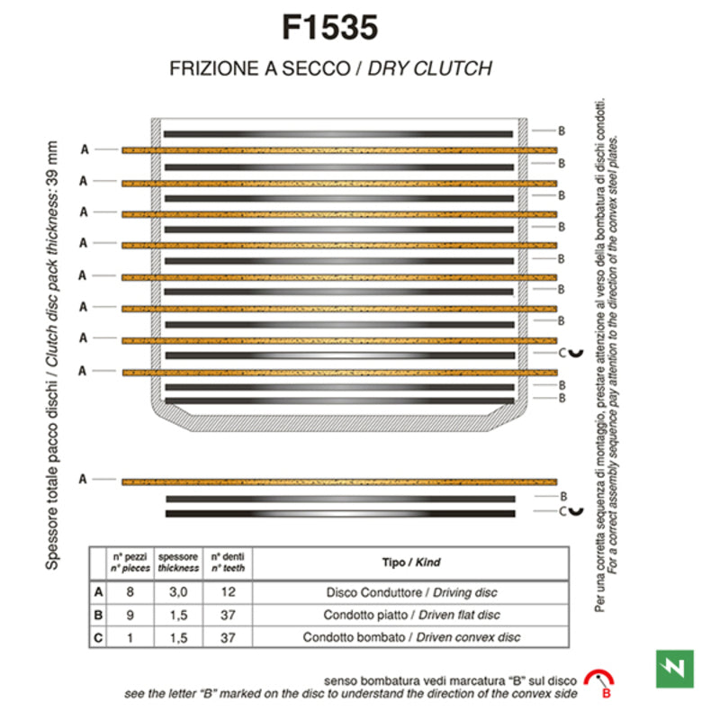 NEWFREN Standard Friction Clutch Plates Kit