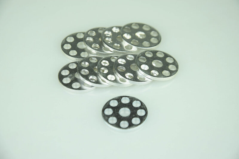 SCAR Drilled Washers Ø25mm Aluminium 10 Pieces