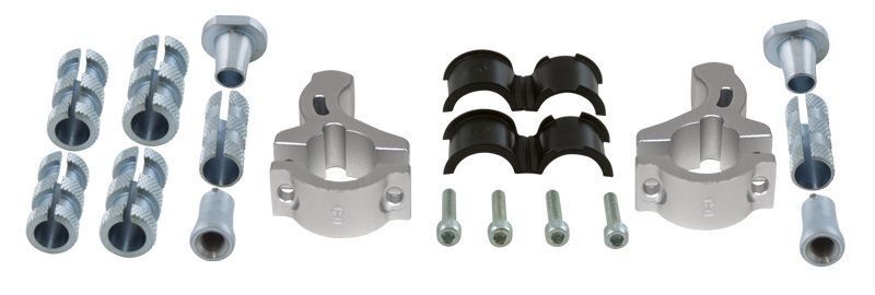 RACETECH Fitting Kit Vertigo Hand Guard Ø22/28,6mm - fixed