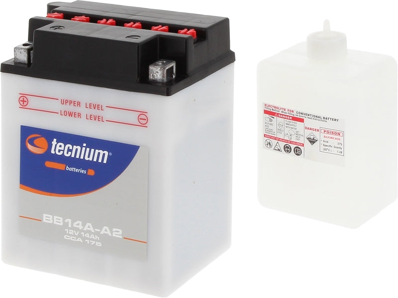 TECNIUM Battery Conventional with Acid Pack - BB14A-A2