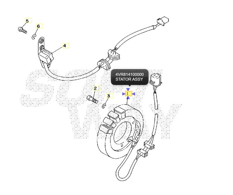 TOURMAX Stator - Yamaha XVS 650 Dragstar