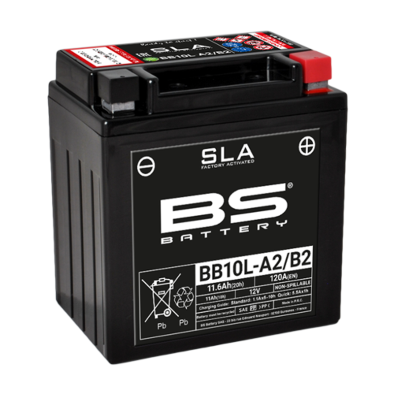 BS BATTERY SLA Battery Maintenance Free Factory Activated - BB10L-A2/B2