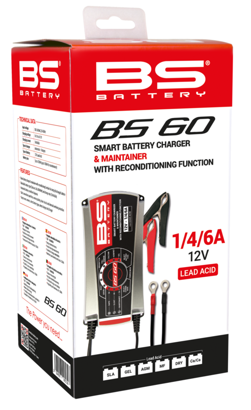 BS BATTERY BS60 Pro-Smart Battery Charger - 12V 1/4/6A
