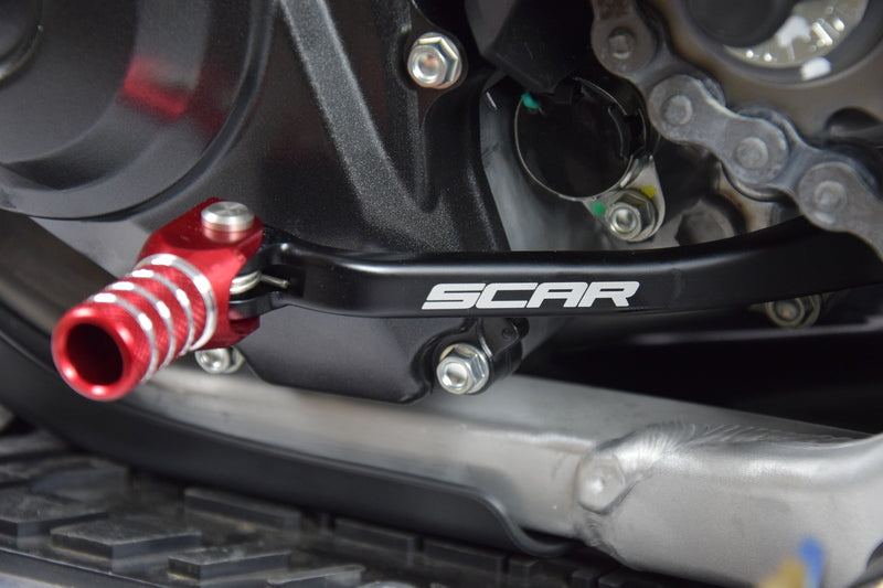 SCAR Gear Shift Lever Black/Red Endpiece
