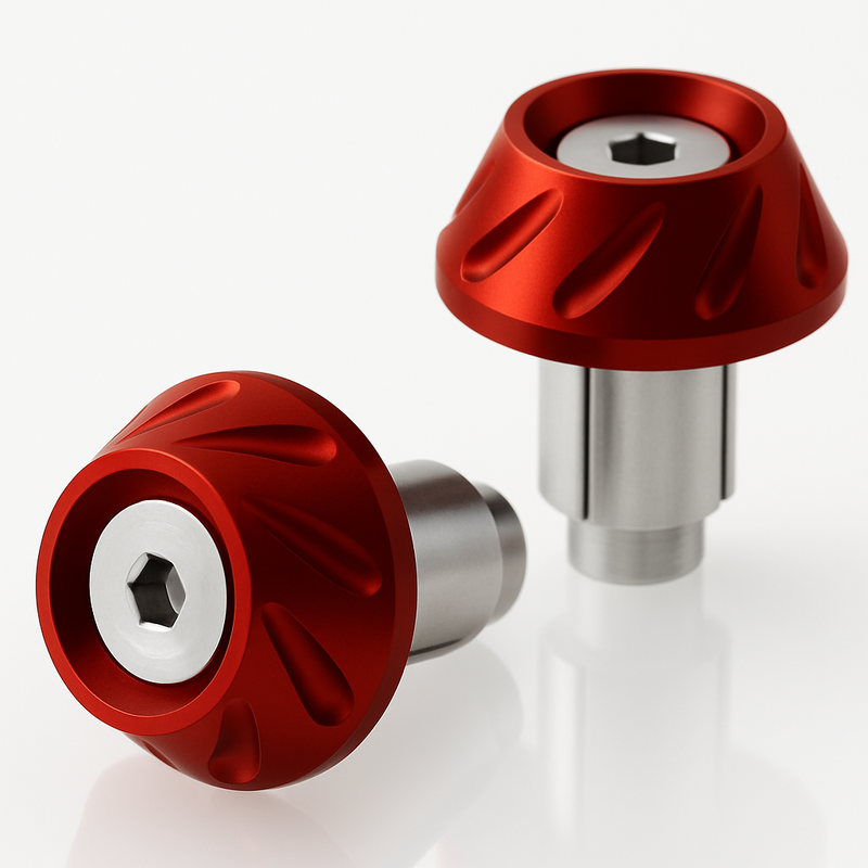BIHR Next Bar Ends Ø14-17mm Red