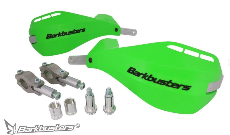 BARKBUSTERS EGO Handguard Two Point Mount Straight Ø22mm Green