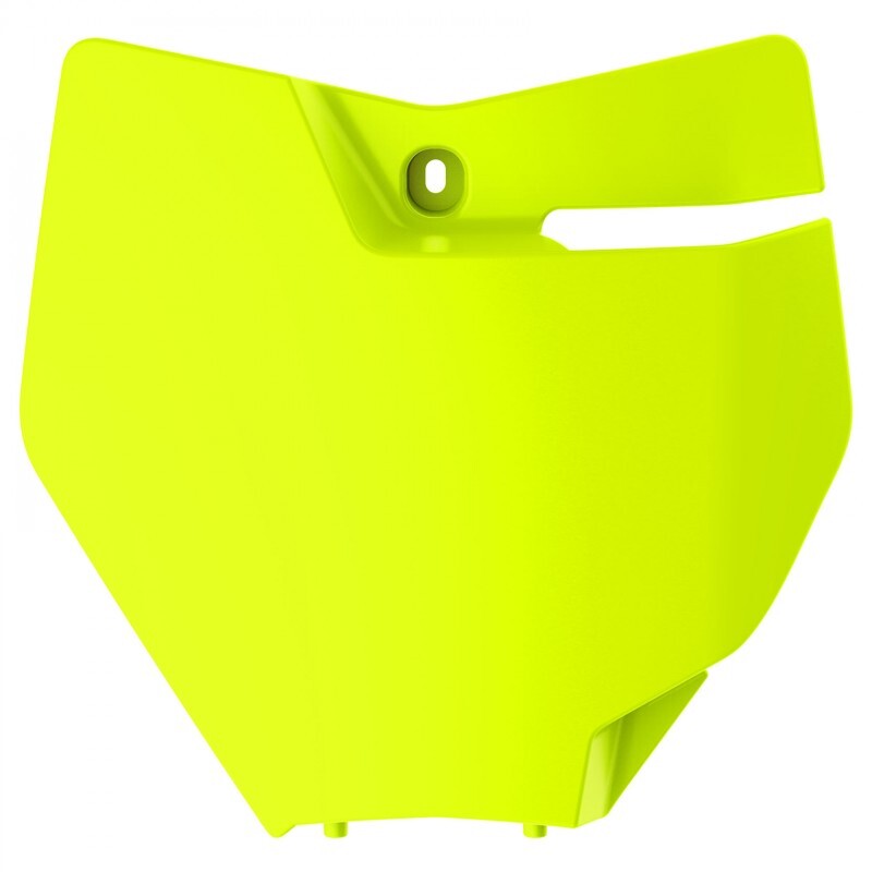 POLISPORT Front Number Plate Neon Yellow Yamaha