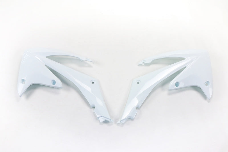 UFO Radiator Covers White Honda CRF250R/450R
