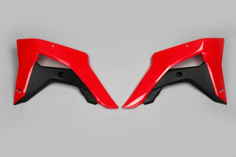 UFO Radiator Covers OEM Color 2017 Red/Black Honda CRF450RX