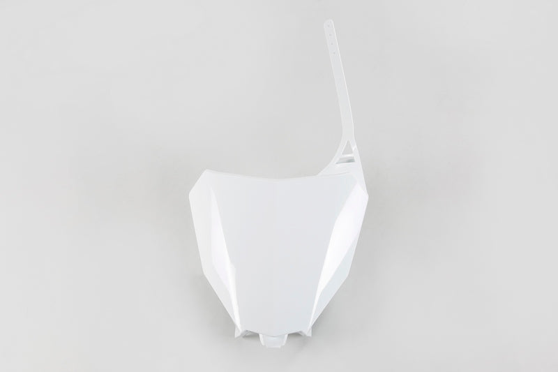 UFO Front Number Plate White Honda CRF450R/RX