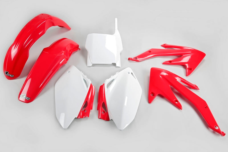 UFO Plastic Kit OEM Color Red/White Honda CRF450R