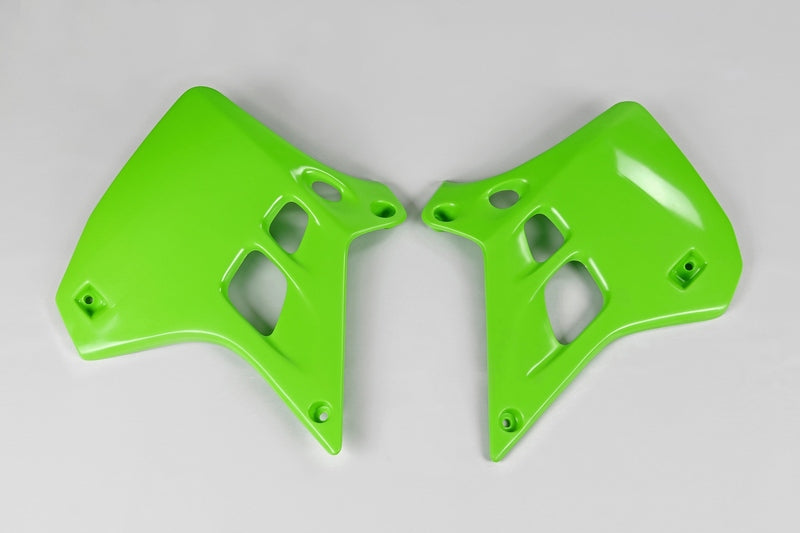 UFO Radiator Covers Green Kawasaki KX125