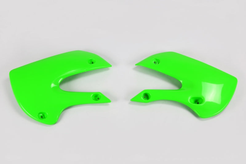 UFO Radiator Covers Green Kawasaki KX65/KLX110