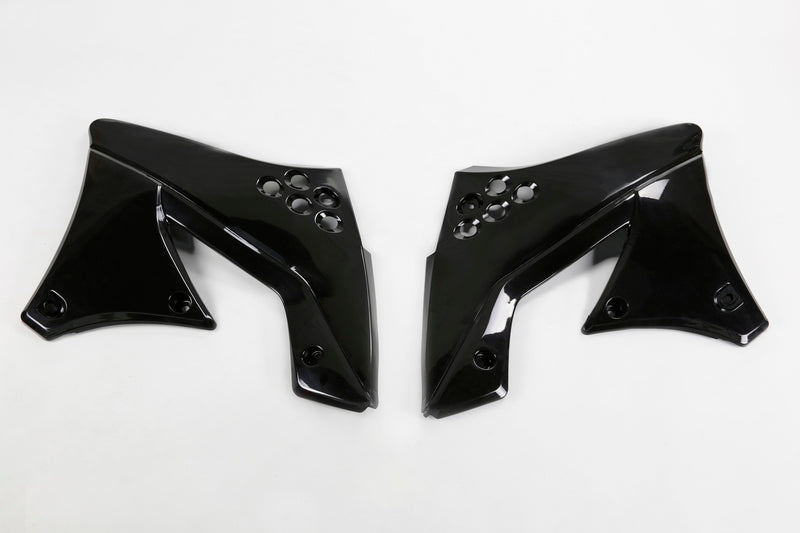 UFO Radiator Covers Black Kawasaki KX250F
