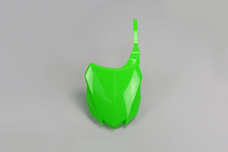 UFO Front Number Plate Green Kawasaki KX250F/450F
