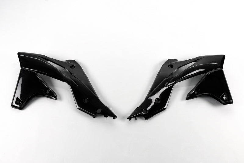 UFO Radiator Covers Black Kawasaki KX250F