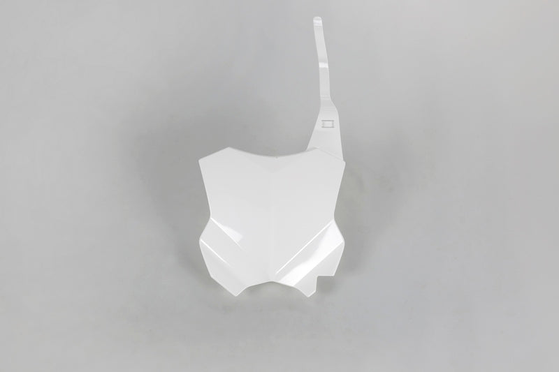 UFO Front Number Plate White Kawasaki KX450F