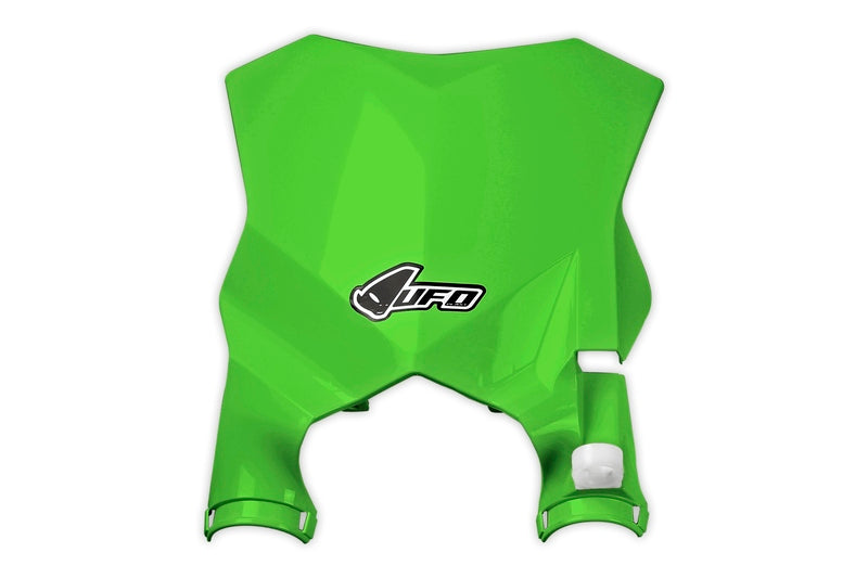 UFO Stadium Front Number Plate Green Kawasaki KX250F/450F