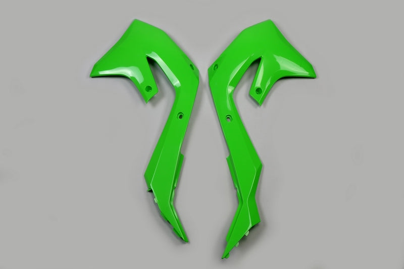 UFO Radiator Covers Green Kawasaki KX450