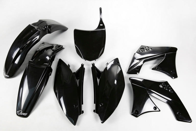 UFO Plastic Kit Black Kawasaki KX250F