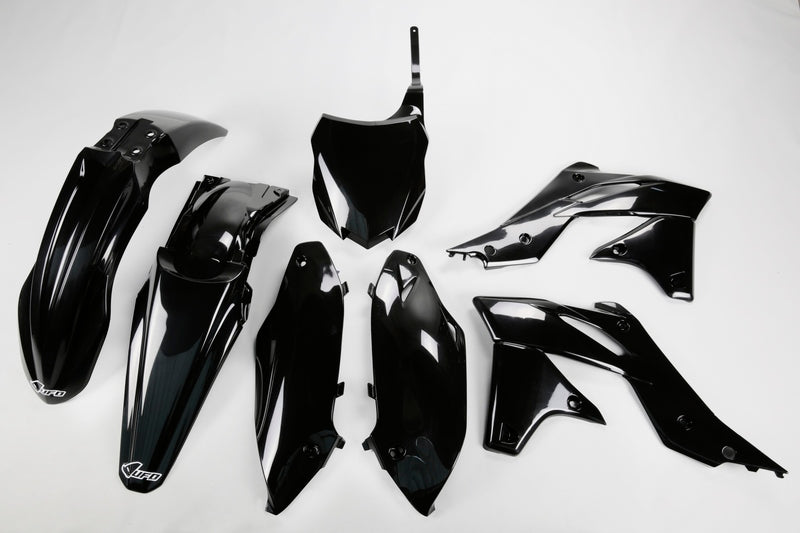 UFO Plastic Kit Black Kawasaki KX250F