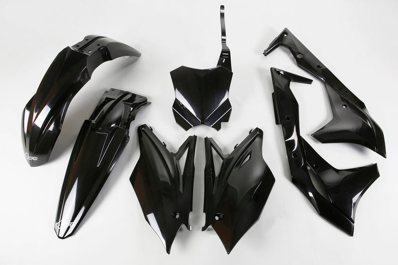 UFO Plastic Kit Black Kawasaki KX250F