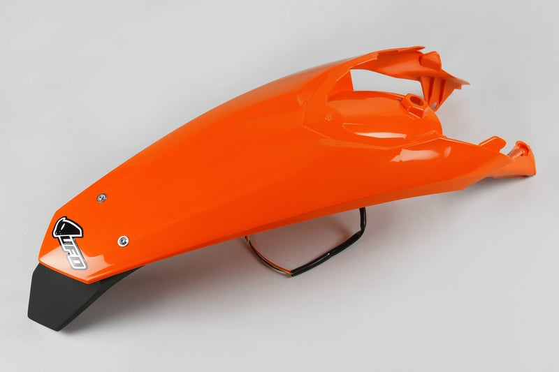 UFO Rear Fender + License Plate Holder /w Light Orange KTM