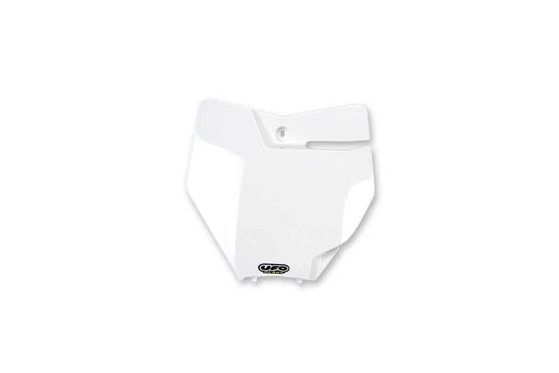 UFO Front Number Plate White KTM