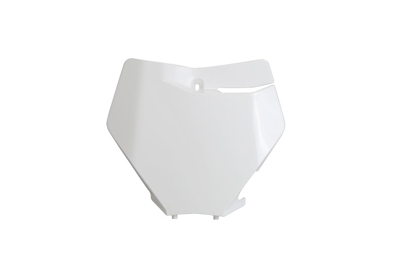 UFO Front Number Plate White KTM SX/SX-F