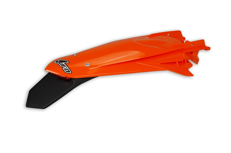 UFO Rear Fender + License Plate Holder /w Light Orange KTM EXC/EXC-F