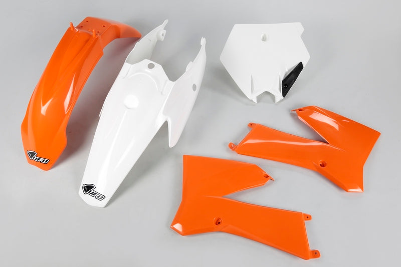 UFO Plastic Kit OEM Color Orange/Blanc KTM SX85